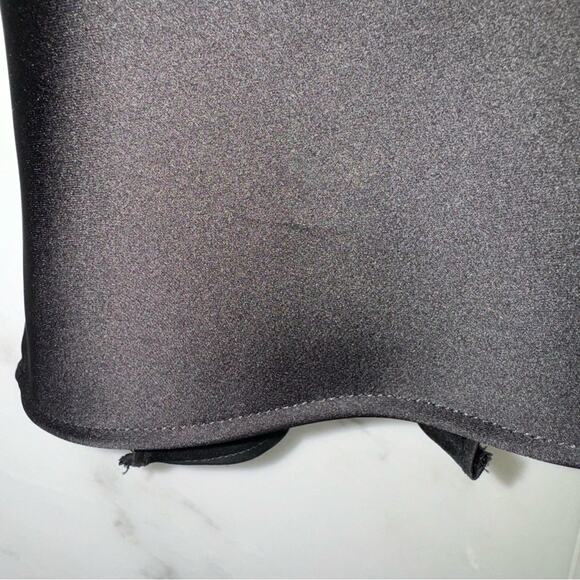 Ramy Brook Mora Floral Lace Bodice Halter Gown Black 2 - Picture 14 of 15